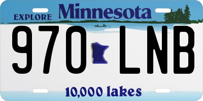 MN license plate 970LNB