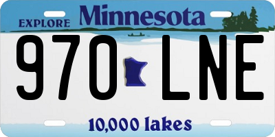 MN license plate 970LNE