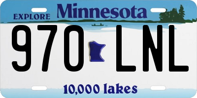MN license plate 970LNL