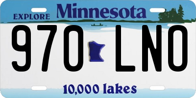 MN license plate 970LNO