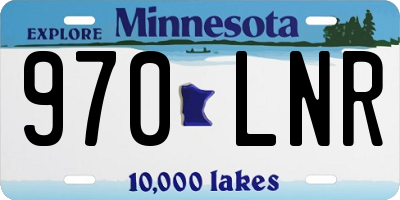 MN license plate 970LNR