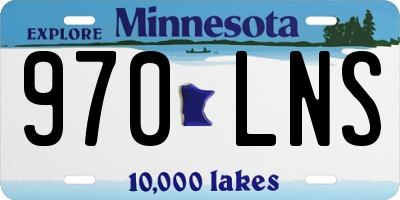 MN license plate 970LNS
