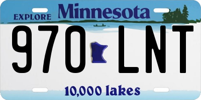 MN license plate 970LNT