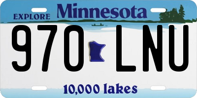 MN license plate 970LNU