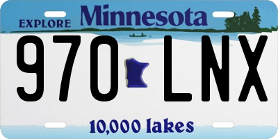 MN license plate 970LNX