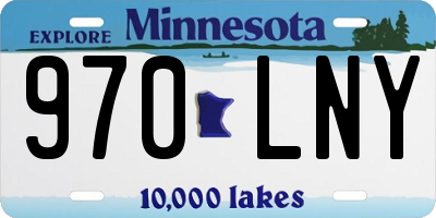 MN license plate 970LNY