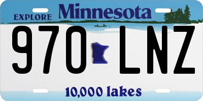 MN license plate 970LNZ