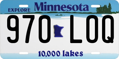 MN license plate 970LOQ