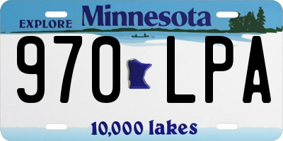 MN license plate 970LPA
