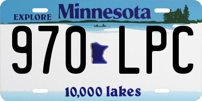 MN license plate 970LPC
