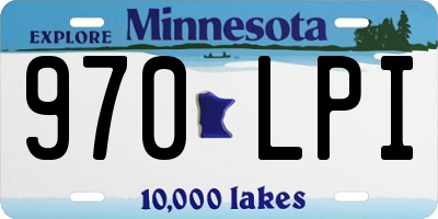 MN license plate 970LPI