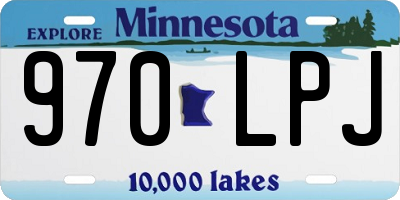 MN license plate 970LPJ
