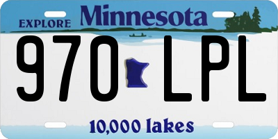 MN license plate 970LPL