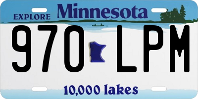 MN license plate 970LPM
