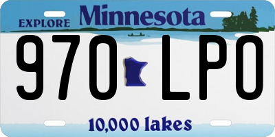 MN license plate 970LPO
