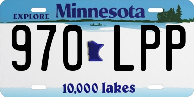 MN license plate 970LPP