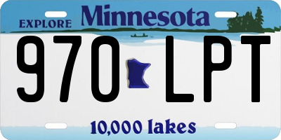 MN license plate 970LPT