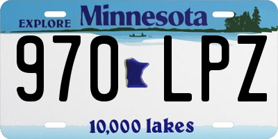 MN license plate 970LPZ