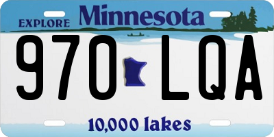 MN license plate 970LQA