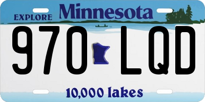 MN license plate 970LQD