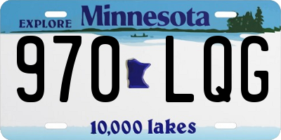 MN license plate 970LQG