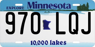 MN license plate 970LQJ