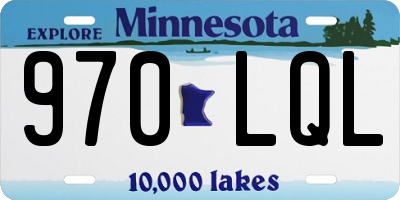 MN license plate 970LQL