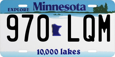 MN license plate 970LQM