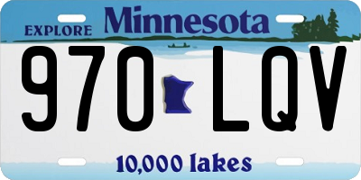 MN license plate 970LQV
