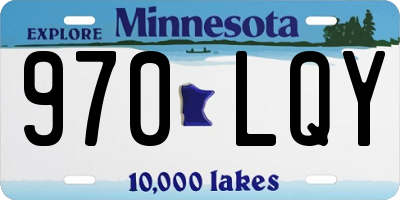 MN license plate 970LQY