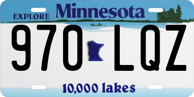 MN license plate 970LQZ