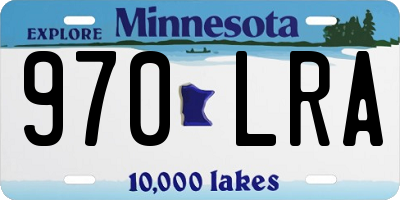 MN license plate 970LRA