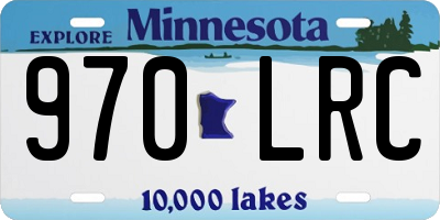 MN license plate 970LRC