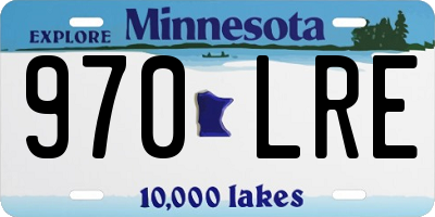 MN license plate 970LRE