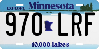 MN license plate 970LRF
