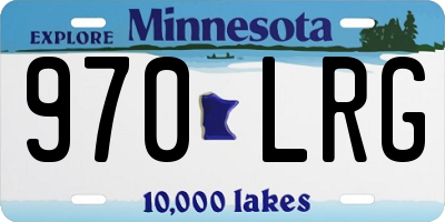 MN license plate 970LRG