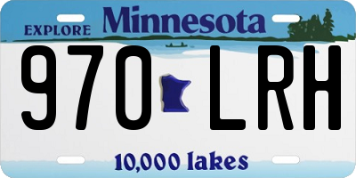 MN license plate 970LRH