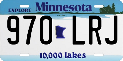 MN license plate 970LRJ