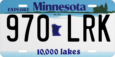 MN license plate 970LRK