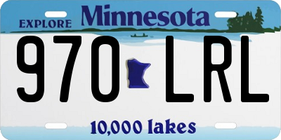 MN license plate 970LRL