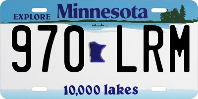 MN license plate 970LRM