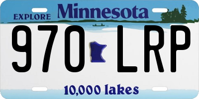 MN license plate 970LRP