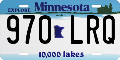 MN license plate 970LRQ