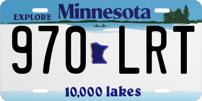 MN license plate 970LRT
