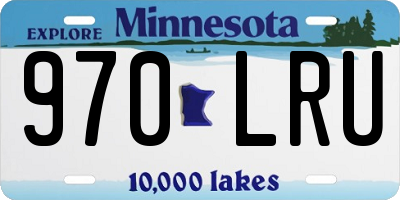 MN license plate 970LRU