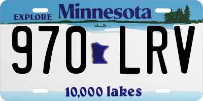 MN license plate 970LRV