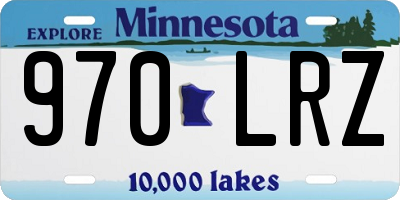 MN license plate 970LRZ