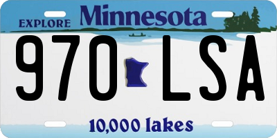 MN license plate 970LSA