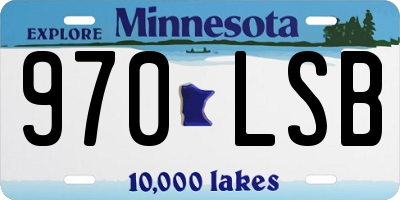 MN license plate 970LSB