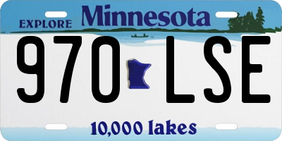 MN license plate 970LSE
